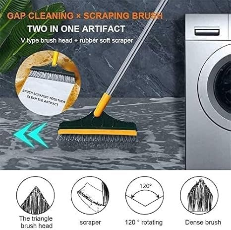 2 In 1 Floor Cleaning Brush Bathroom