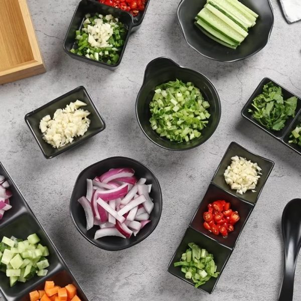 3-compartment Dipping Sauce Dish
