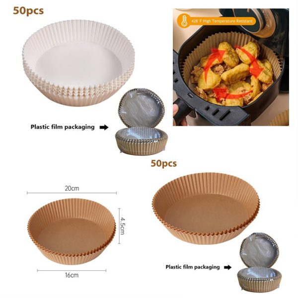 Air Fryer Disposable Paper Liner, 50 Pcs