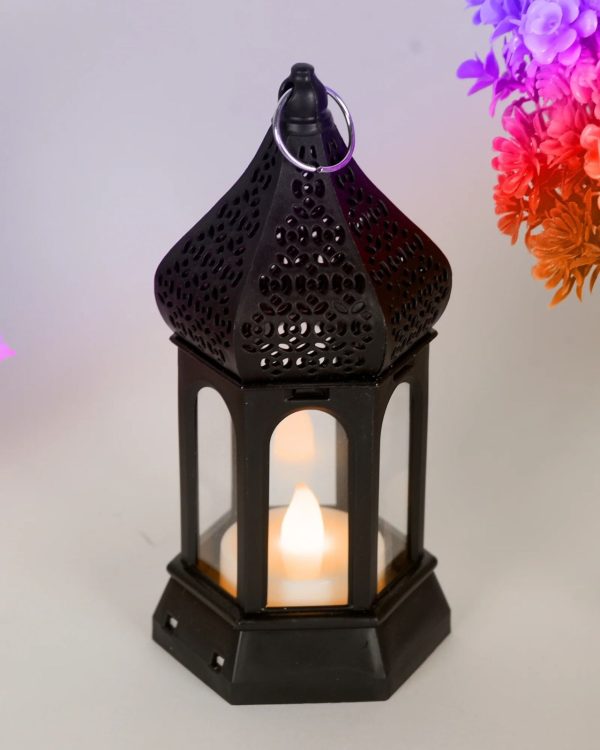 Antique Black Candle Lamp Atmosphere Decoration