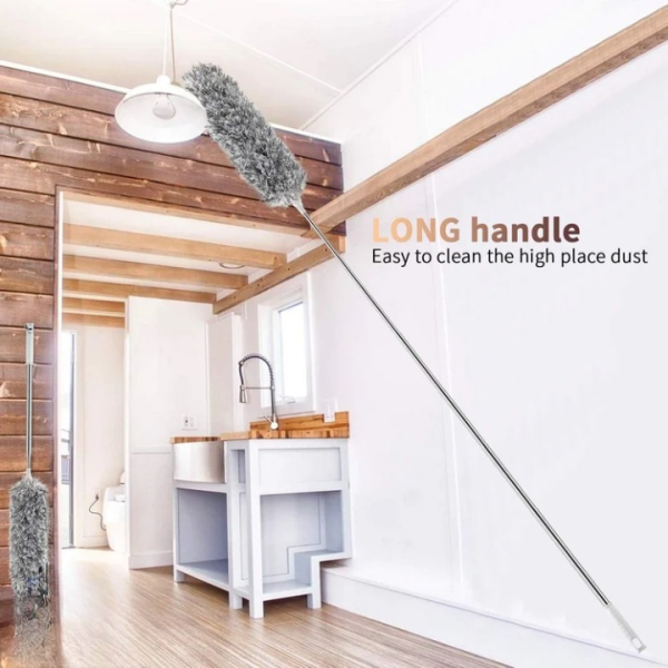 Extendable Telescope Microfiber Duster Long Handle For Cleaning Dust