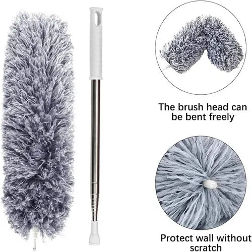 Extendable Telescope Microfiber Duster Long Handle For Cleaning Dust