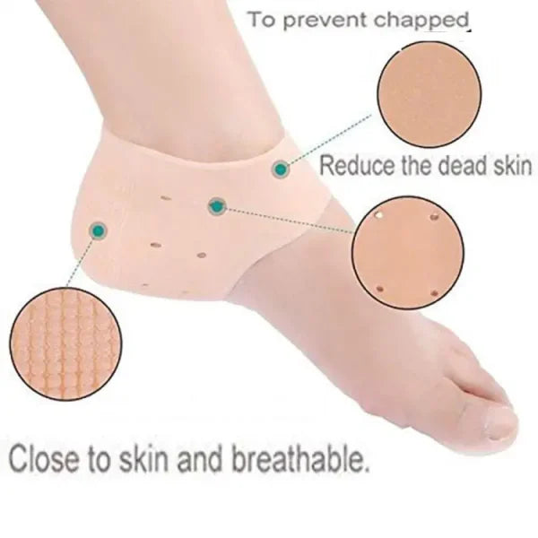 Half Heel Pain Anti-crack Silicone Set