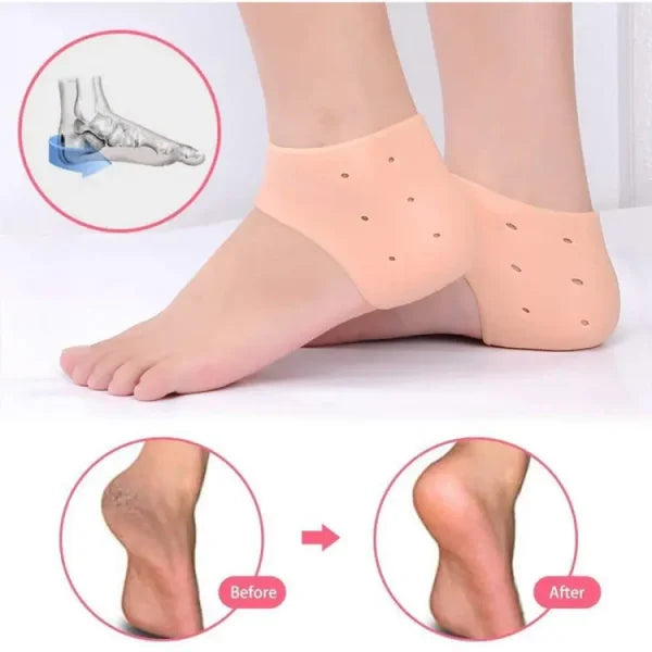 Half Heel Pain Anti-crack Silicone Set