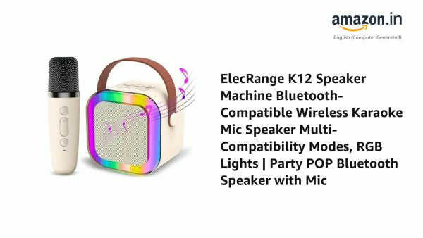 K12 Wireless Audio Microphone Bluetooth Speaker Portable Stereo Speaker