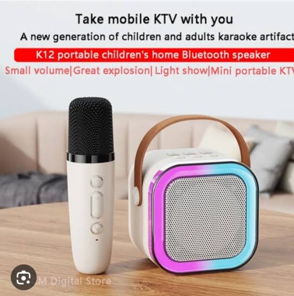 K12 Wireless Audio Microphone Bluetooth Speaker Portable Stereo Speaker