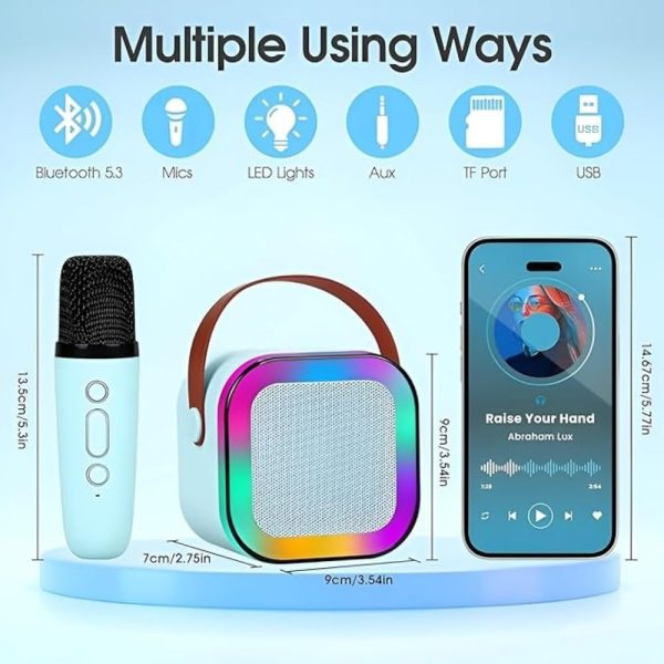 K12 Wireless Audio Microphone Bluetooth Speaker Portable Stereo Speaker