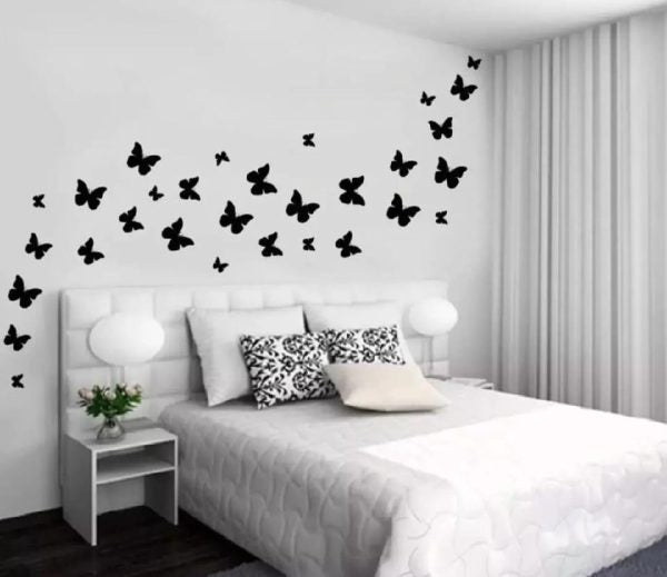 3d Wooden Butterfly Wooden Wall Decoration Items For Home(pack Of 30)