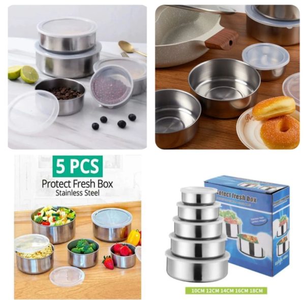 Stainless Steel Bowl Set Of 5