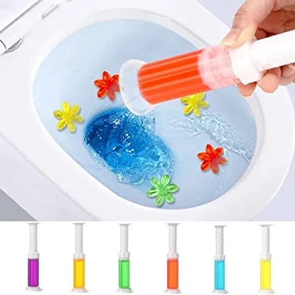 Toilet Cleaning Stamp Gel Toilet Injection Gel Flower Bathroom Cleaner