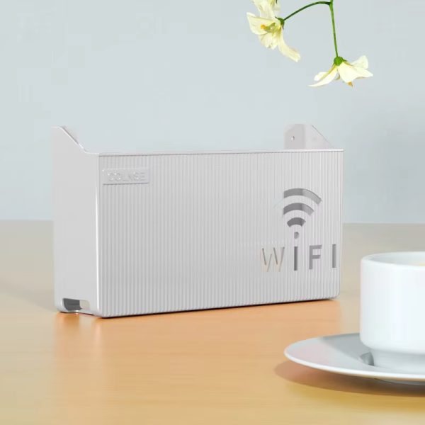 Wifi Router Shelf & Cable Organizer