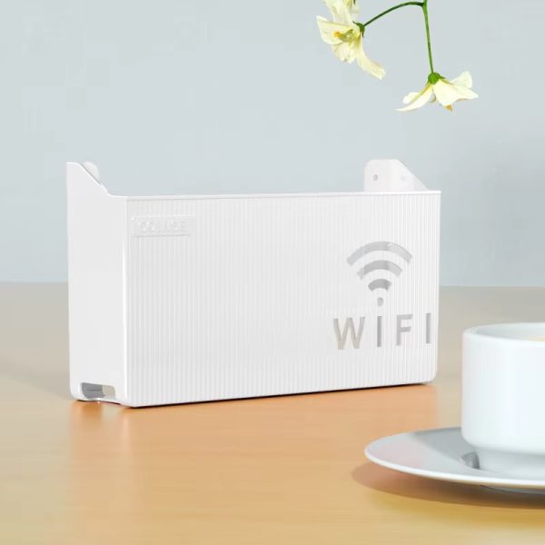 Wifi Router Shelf & Cable Organizer