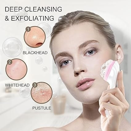 1 Pcs Silicone Face Scrubber Exfoliating Brush