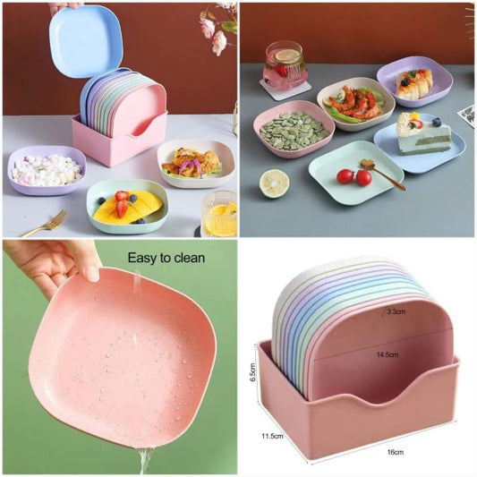 10pcs Multi-function Spit Bone Dish