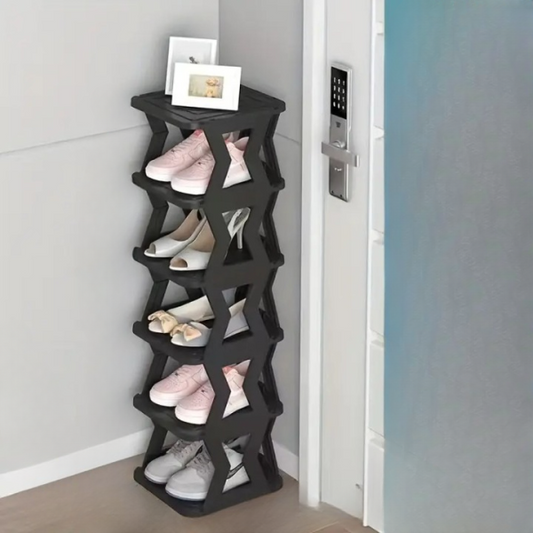 6 Floor Shoe Rack –  Unique X Design Shoe Rack- High Quality