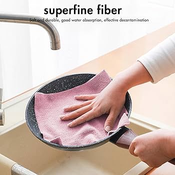 Microfiber Cleaning Cloths – 10-Piece Reusable Tissue Box Set for Multi-Purpose Cleaning