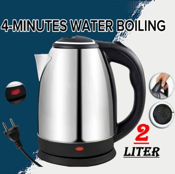 Automatic Electric Kettle 2.0l – Stainless Steel Hot Water Boiler With Auto Shut-off, Led Display & Temperature Control