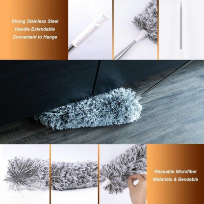 Extendable Telescope Microfiber Duster Long Handle For Cleaning Dust