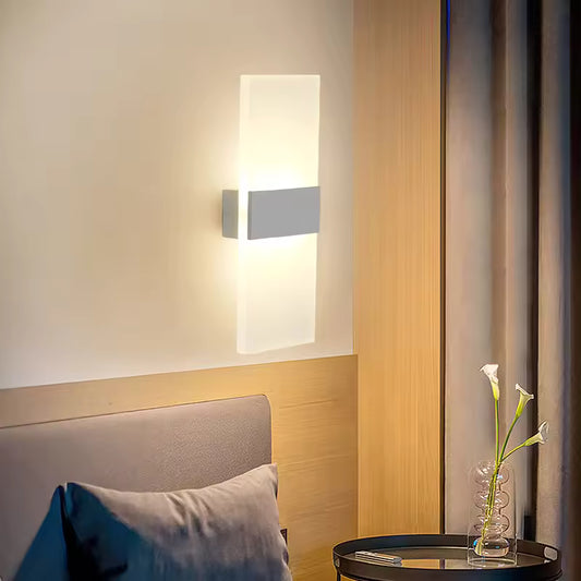 LED Acrylic Wall Light Modern Indoor Mount Sconce Lighting Fixture