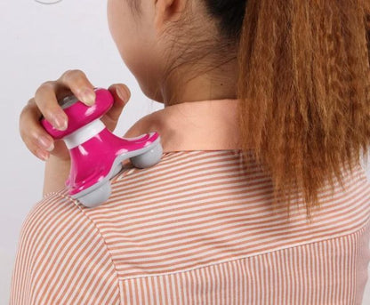 Mini Portable Full Body Relaxation Massage Wave Vibrating Usb Triangle Electric Handle Massager .