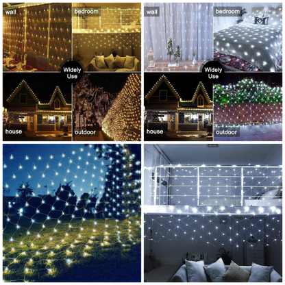 Net Outdoor Mesh Fairy Light For Decoration Waterproof 1.5×1.5 Meter Direct Electric ₨516