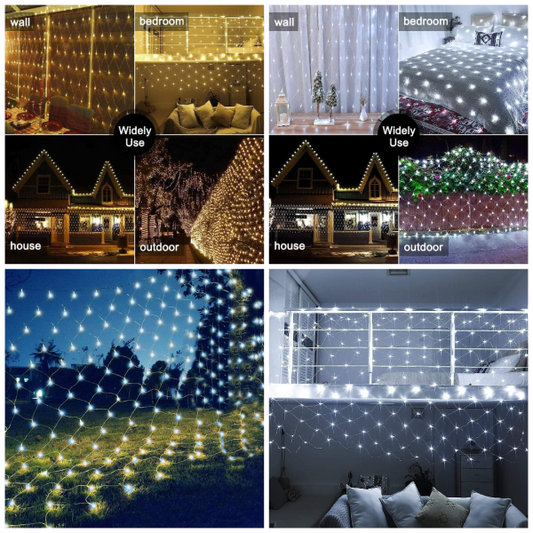 Net Outdoor Mesh Fairy Light For Decoration Waterproof 1.5×1.5 Meter Direct Electric ₨516