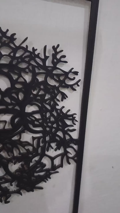 3d Wooden Flower Wall Clock Wall Decor
