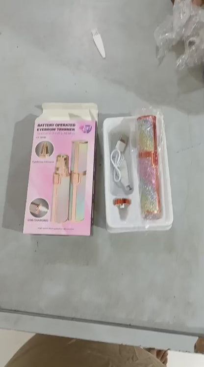 2 In 1 Electric Eyebrow Trimmer And Shaver, Flawless Hair Remover