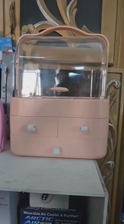 Multi-functional Acrylic Cosmetic Organizer With Multiple Drawers