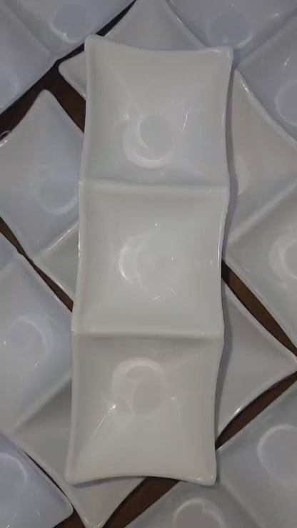 3-compartment Dipping Sauce Dish
