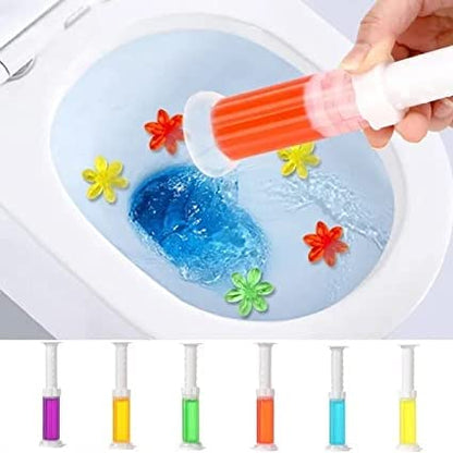 Toilet Cleaning Stamp Gel Toilet Injection Gel Flower Bathroom Cleaner